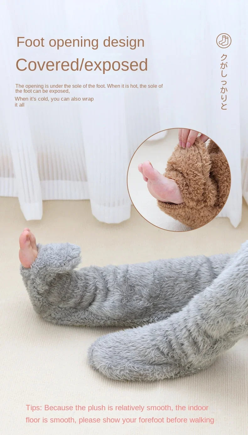 Hot Fluffy Thigh High Socks for Pregnant Women Leggings