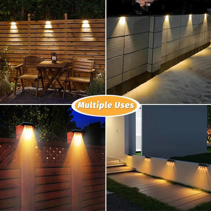 1-4pcs Solar Wall Light Outdoor Waterproof Solar Light