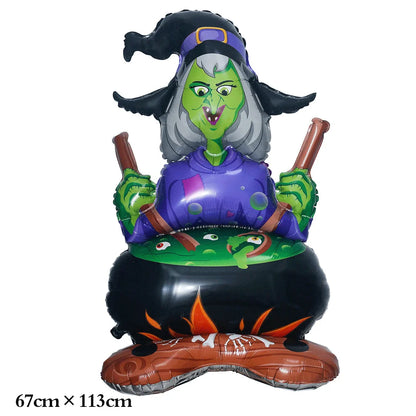 Halloween Decoration Balloons Foil Pumpkin Ghost Dead Tree Witch Mummy Bat Spider Balloon