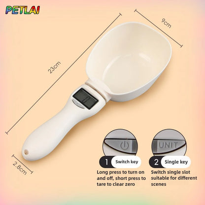 Cat Dog Food Scoop Weighing Scale Scoops