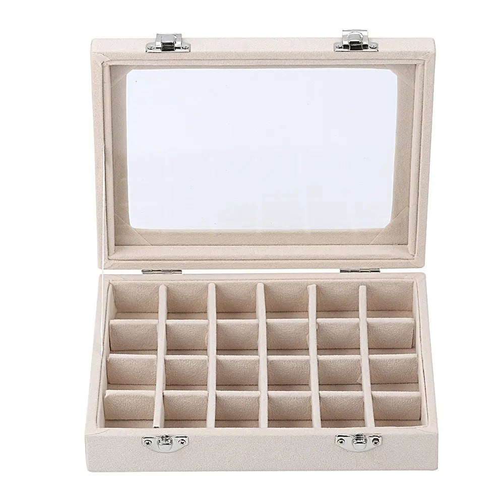 Jewelry Storage Box Earring Ring Necklace Jewelry  Box