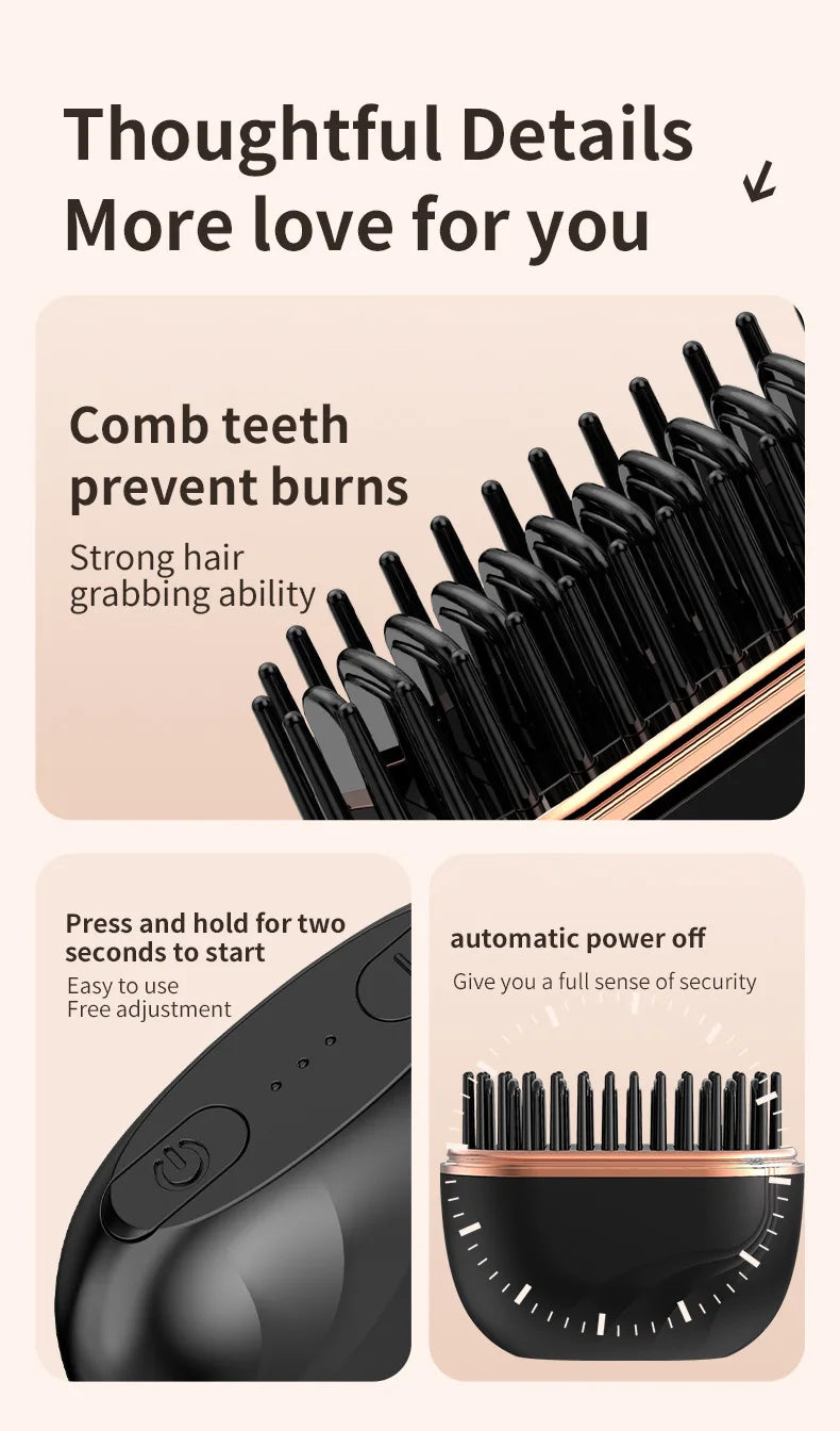 New Mini Straightener Rechargeable Portable Hair Straightener