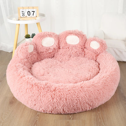 Fluffy Dog Bed Winter Warm Large Pet Kennel