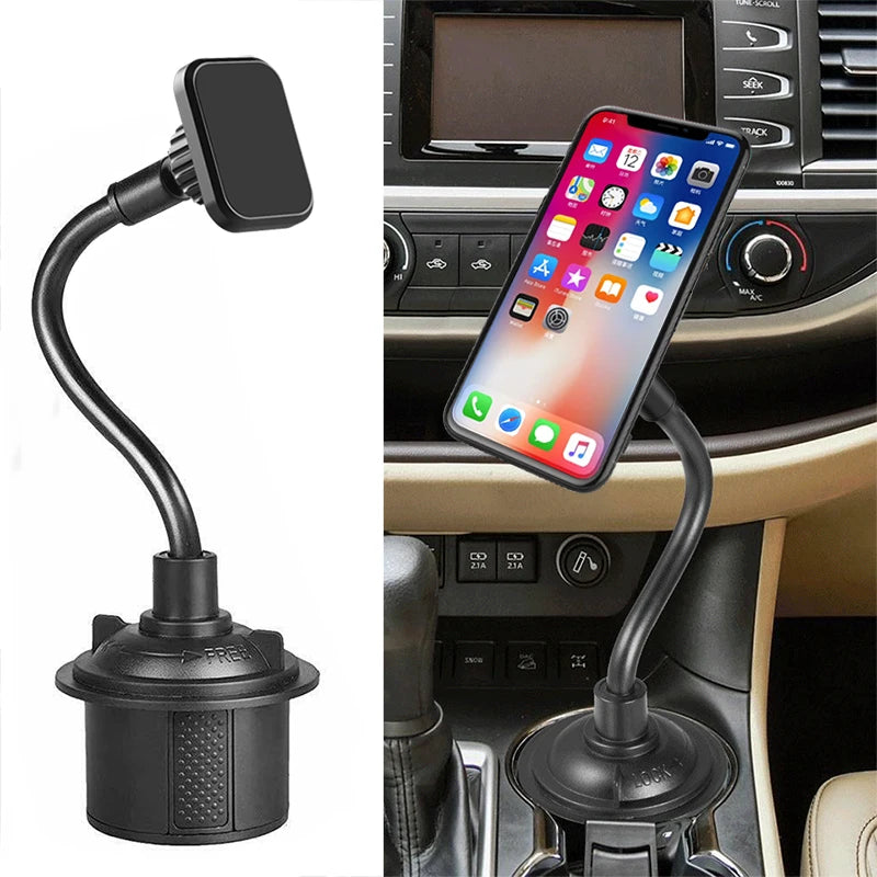 Magnetic Cup Holder Phone Mount Flexible Magnets Mount