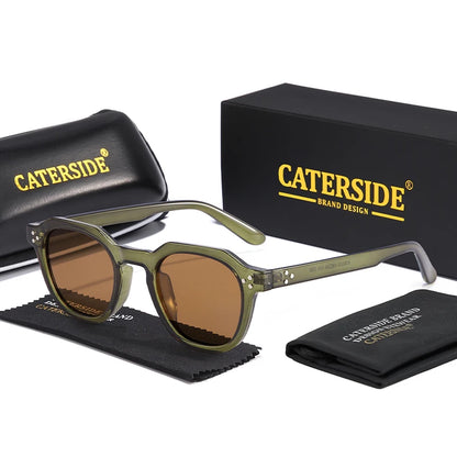 Caterside New Retro Polarized Men Sunglasses Square