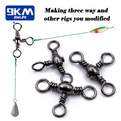 Fishing Crossline Swivels Brass for Catfish Surf Rigs