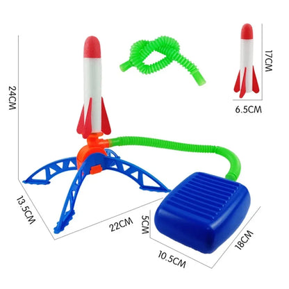 Kids Outdoor Rocket Foot Pump Outdoor Air Pressing Soaring