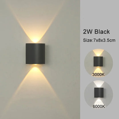 Modern LED Wall Lights White up down Indoor Outdoor Decor