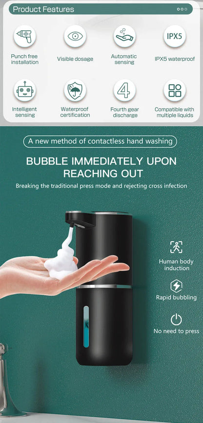 New Soap Dispenser Touchless Sensor Smart Washing Hand Foam