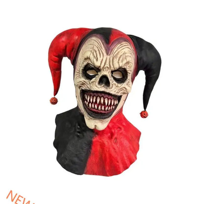Latex Clown Mask with Adjustable Eye Cutouts