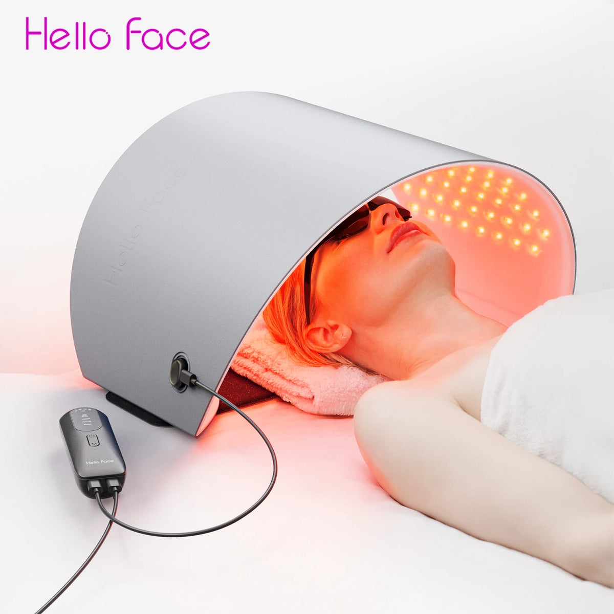 Hello Face Rechargeable Red Light Mask for Face & Neck