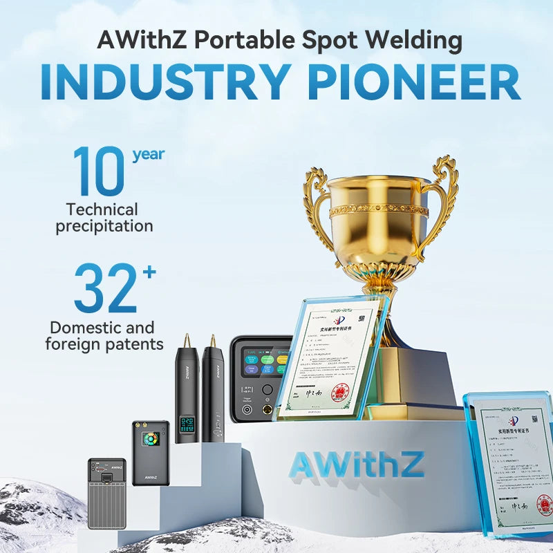 AWithZ 90 Gears Adjustable Spot Welder Portable Handheld