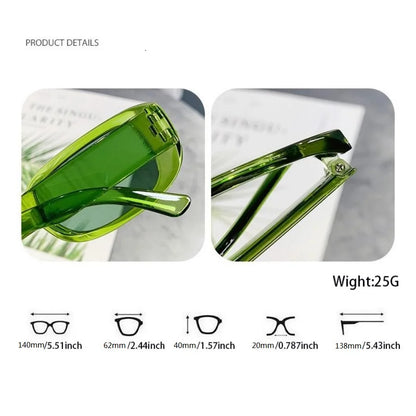 Small Rectangle Pattern Sunglasses For Women