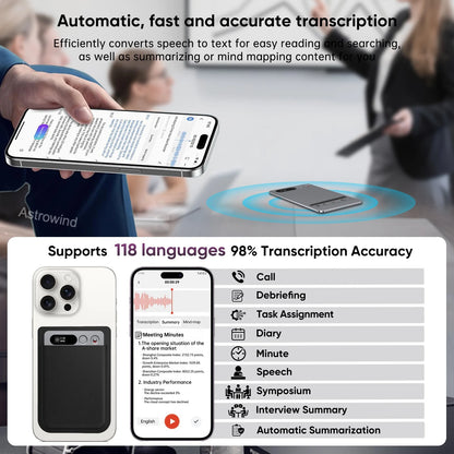 AI Voice Recorder 118 Languages ChatGPT-4  Transcribe