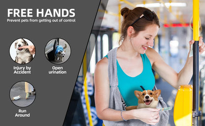 Dog Carrier Sling - Hand-Free Dog Carriers Travel Safety Harness