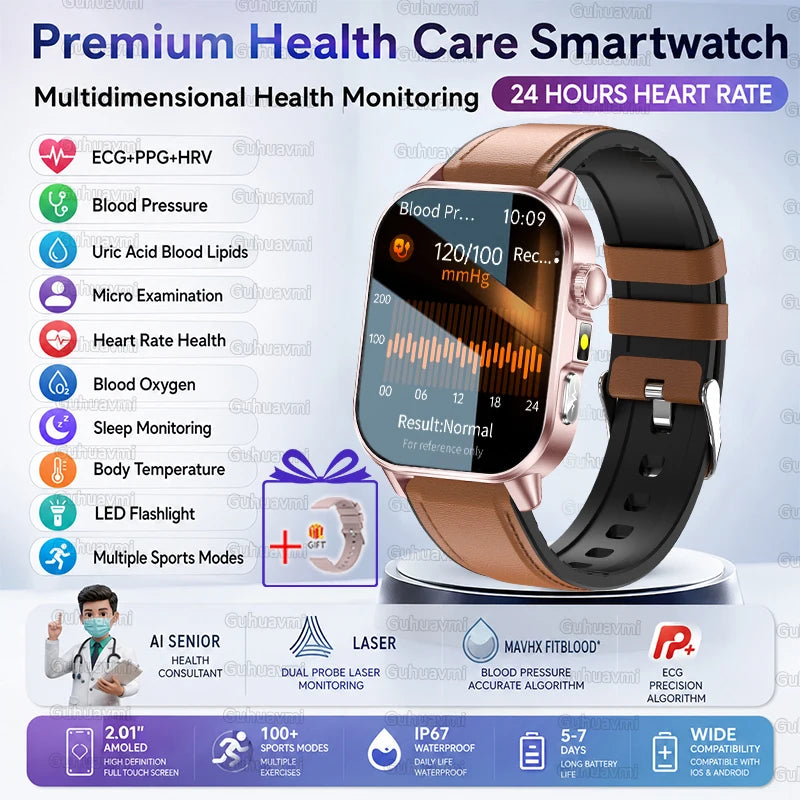 New ECG+PPG Smart Healthy Diagnosis Surveillance For Men