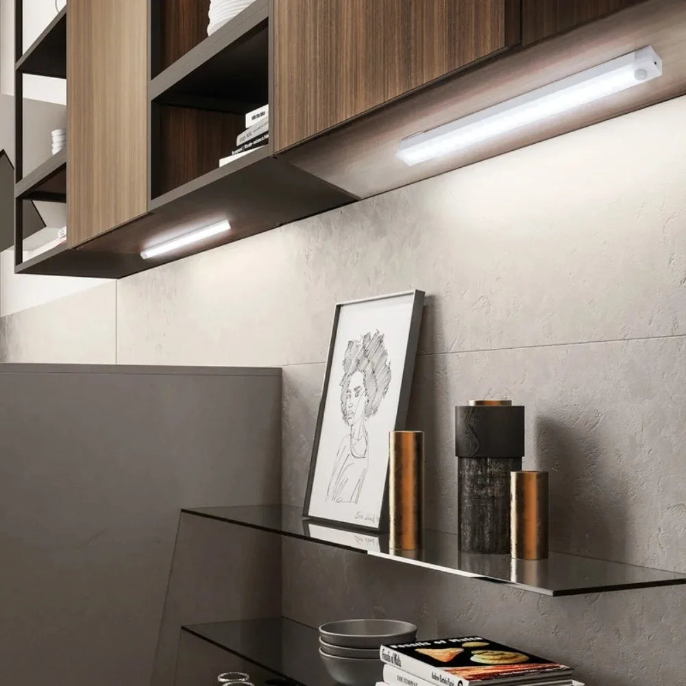 Motion Sensor Wireless LED Night Light USB Rechargeable Long Strip