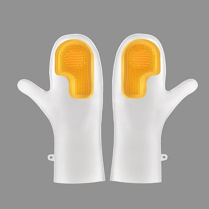 Multi functional magic brush dishwashing gloves