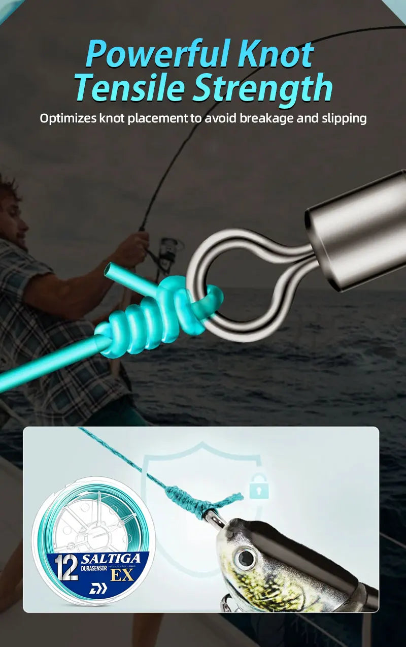 New X12 Strands Fishing Line Braided PE Fishing Strong Line