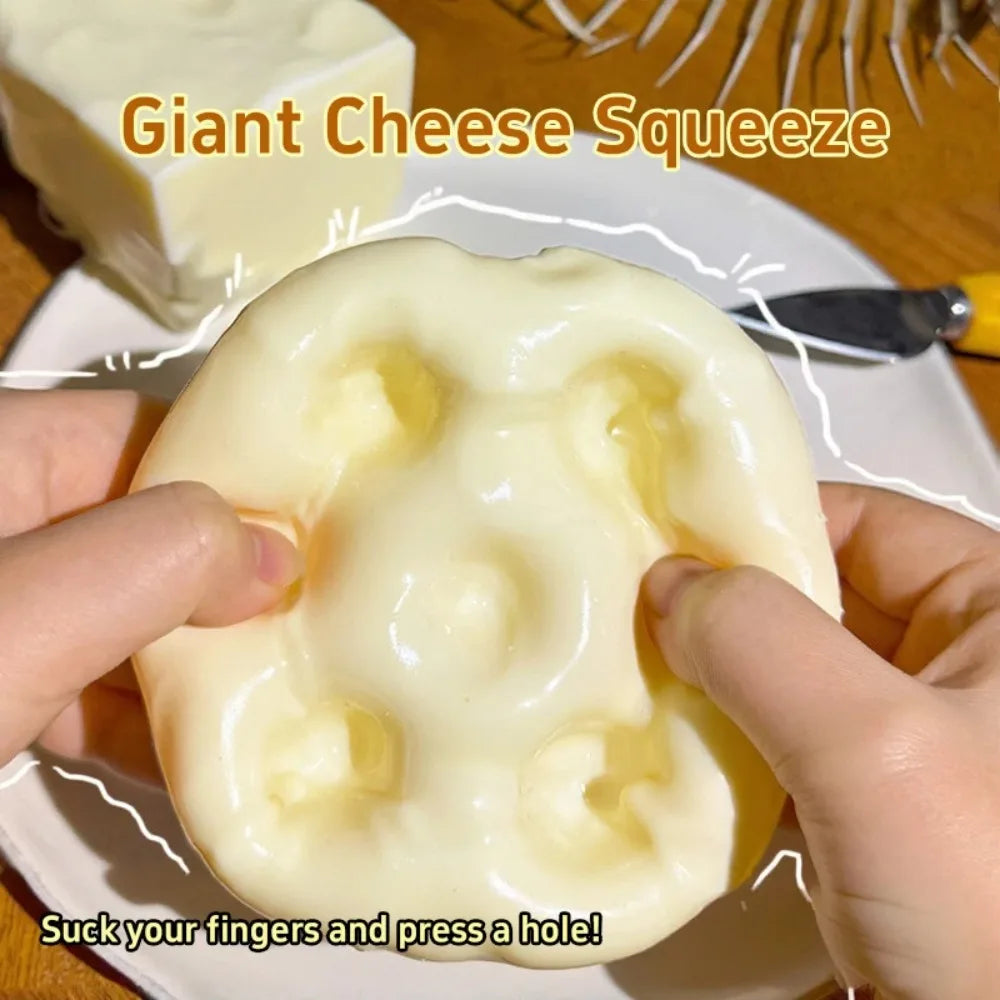 Taba Squishy  Cheese Cube Stress Ball Shapeable Squeeze Ball