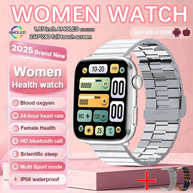 New Women Men AI Smart Diagnosis Watch HRV+PPG Blood Pressure