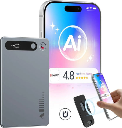 MECHEN 64GB  AI Voice Recorder, AI Notetaking Device