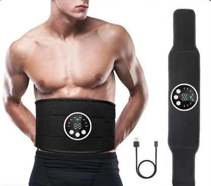 Smart EMS Ab Belt for Waist Toning & Muscle Stimulation - Fitness