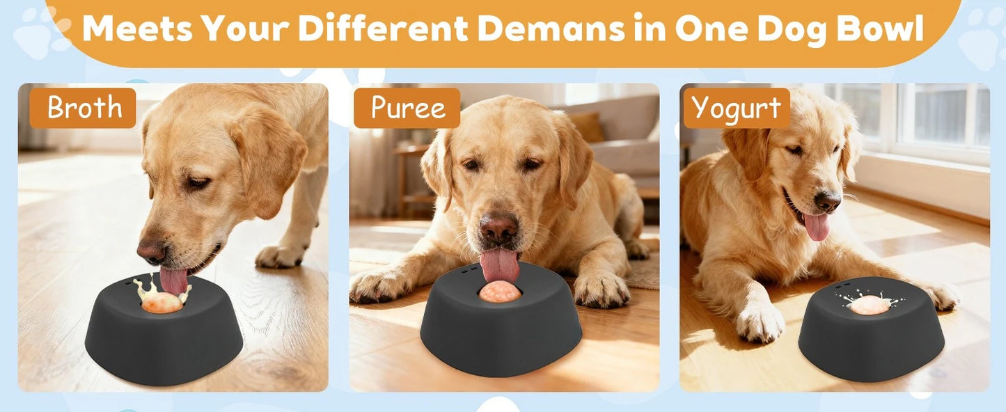 Slow Feeder Dog Bowls for Liquid Treat Bone Broth
