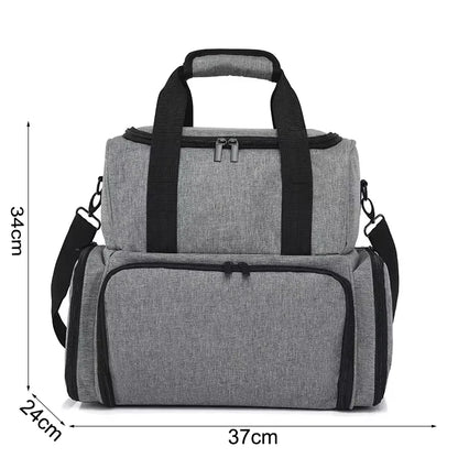 Portable 3 Layer Nail Polish Storage Bag Organizer