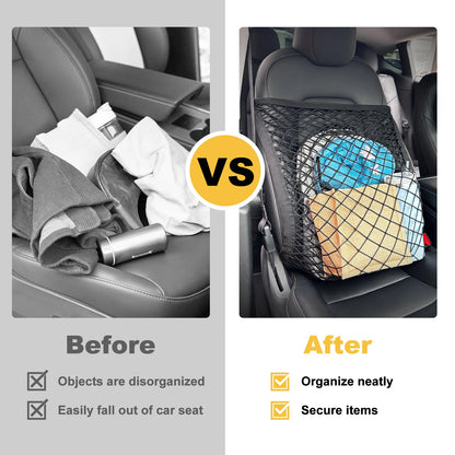 Car Seat Net  Elastic Double Layer Storage Mesh Net Fit