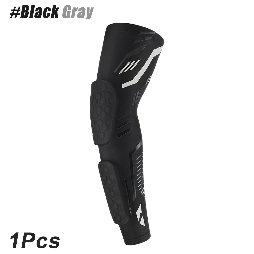 1 Pc Sports Padded Arm Sleeves Protective Compression Elbow Pad