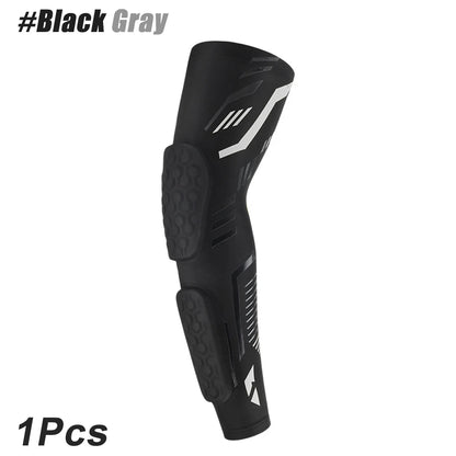 1 Pc Sports Padded Arm Sleeves Protective Compression Elbow Pad