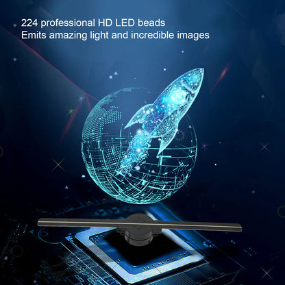 3D Hologram Fan Clear Custom Editing 3D Hologram