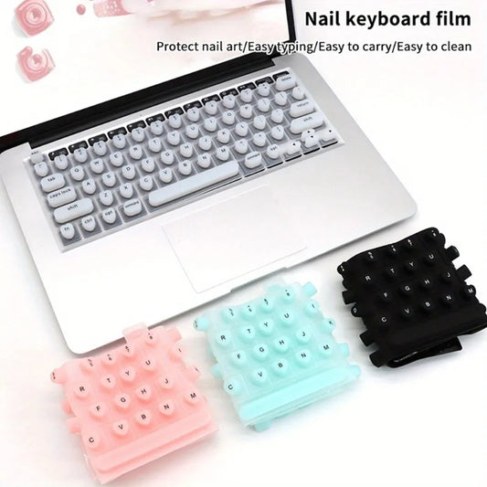 Silicone Laptop Keyboard Film Long Nails Convenien Key Caps