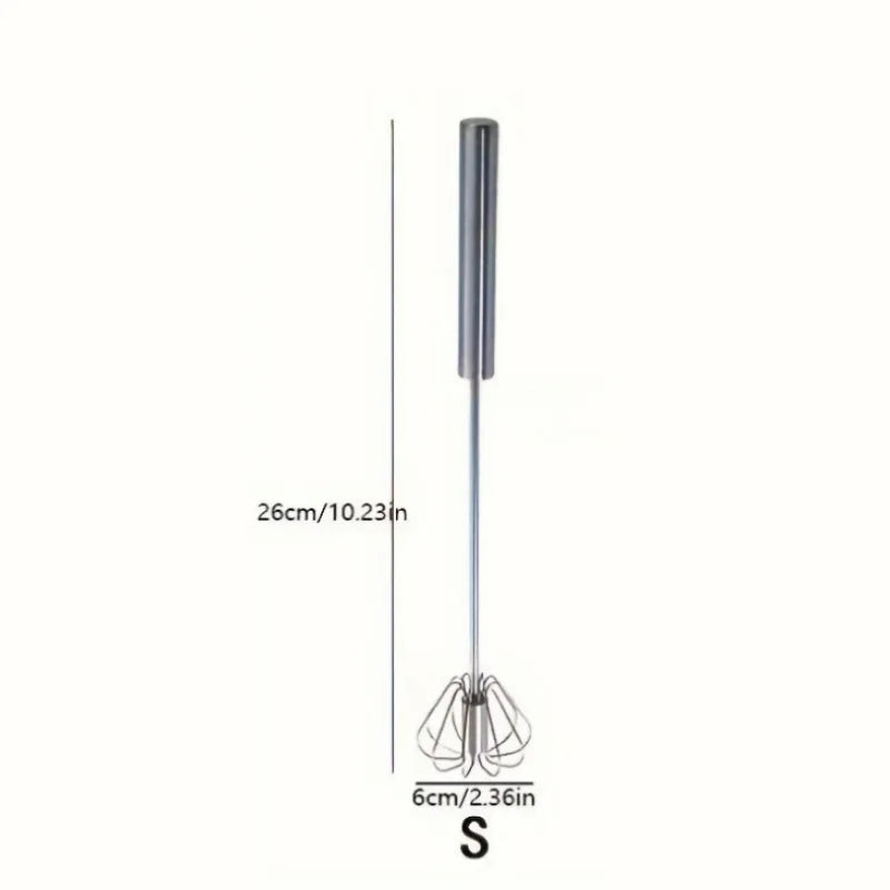 Stainless Steel Egg Beater Durable Semi-Automatic Mixer