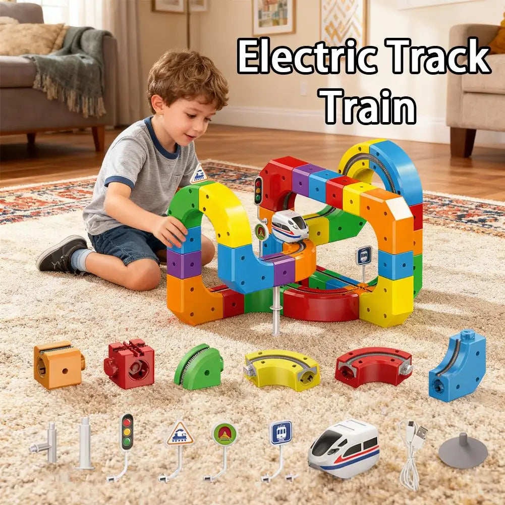 Magical Track Train USB Rechargeable 3D Building Tracks
