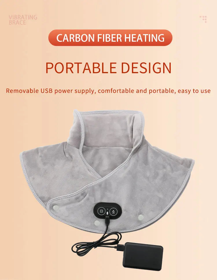 Electric Heating Shoulder Neck Pad Massager Brace