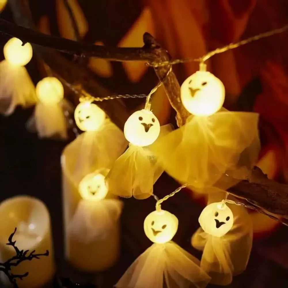 1PC 1.5M10LED Halloween Battery Box Light String, Excluding Battery,
