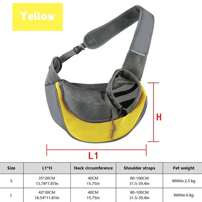 1Pc Dog out backpack,Dog Sling Carrier Breathable