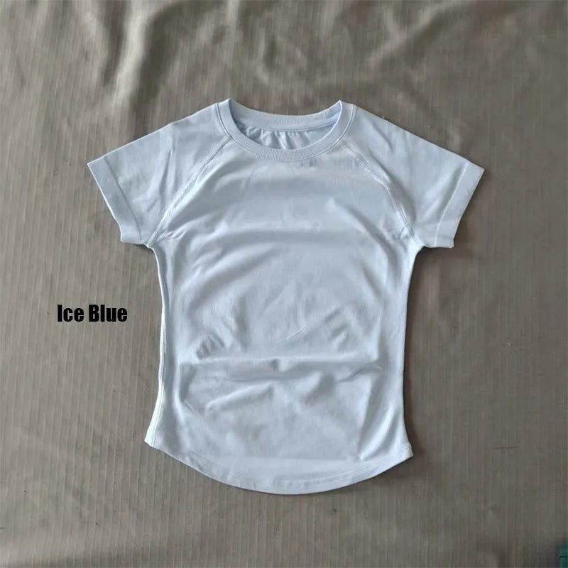 Quick Dry Women's Workout Shirts Short Sleeve Gym