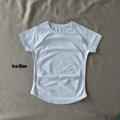 Quick Dry Women's Workout Shirts Short Sleeve Gym