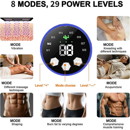 Portable EMS Muscle Stimulator Set – Electric Abdominal Belt