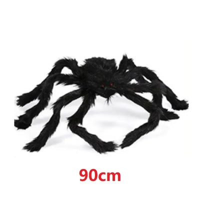 Halloween Plush Simulation Spider Colorful Black Ghost House