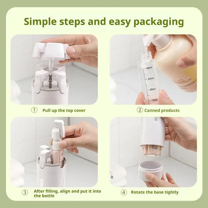 4-in-1 Portable Travel Refillable Bottles Set Cosmetics And Toiletries