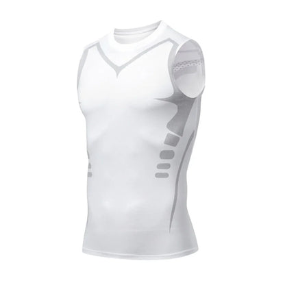 New Summer Fitness Compression Shirt For Men Shaping Sleeveless