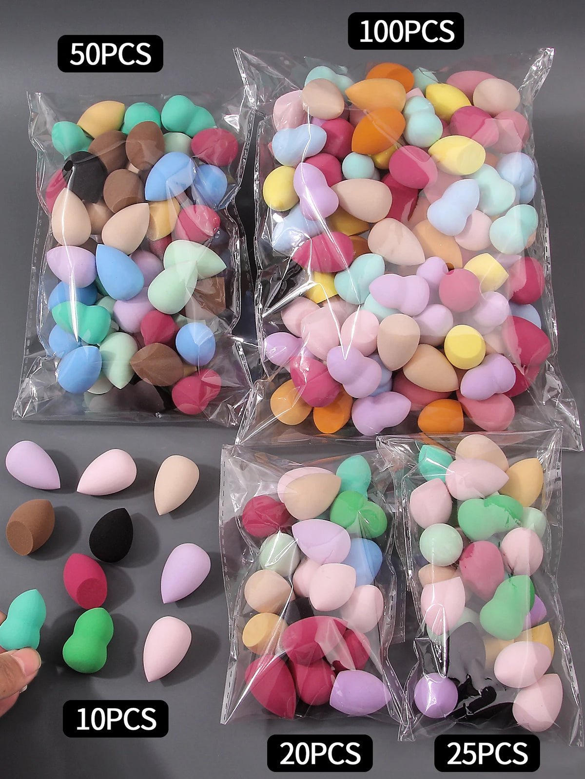 10/20/25/50/100PCS Mini Random Makeup Sponges
