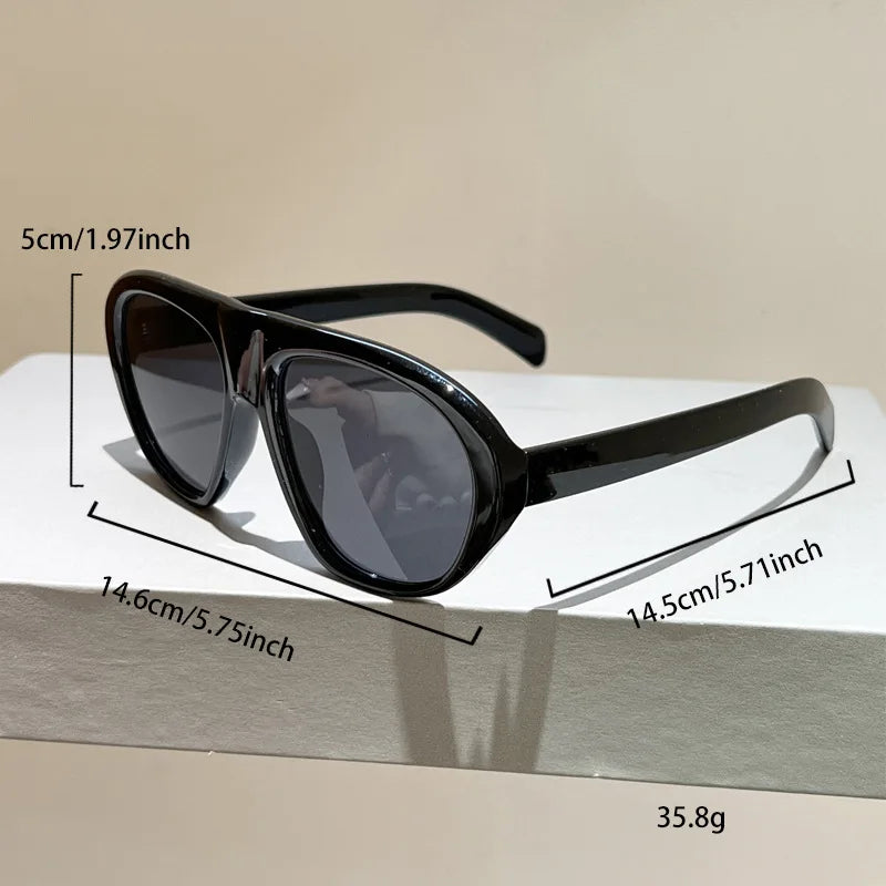 new fashion leopard gradient oval sunglasses for women