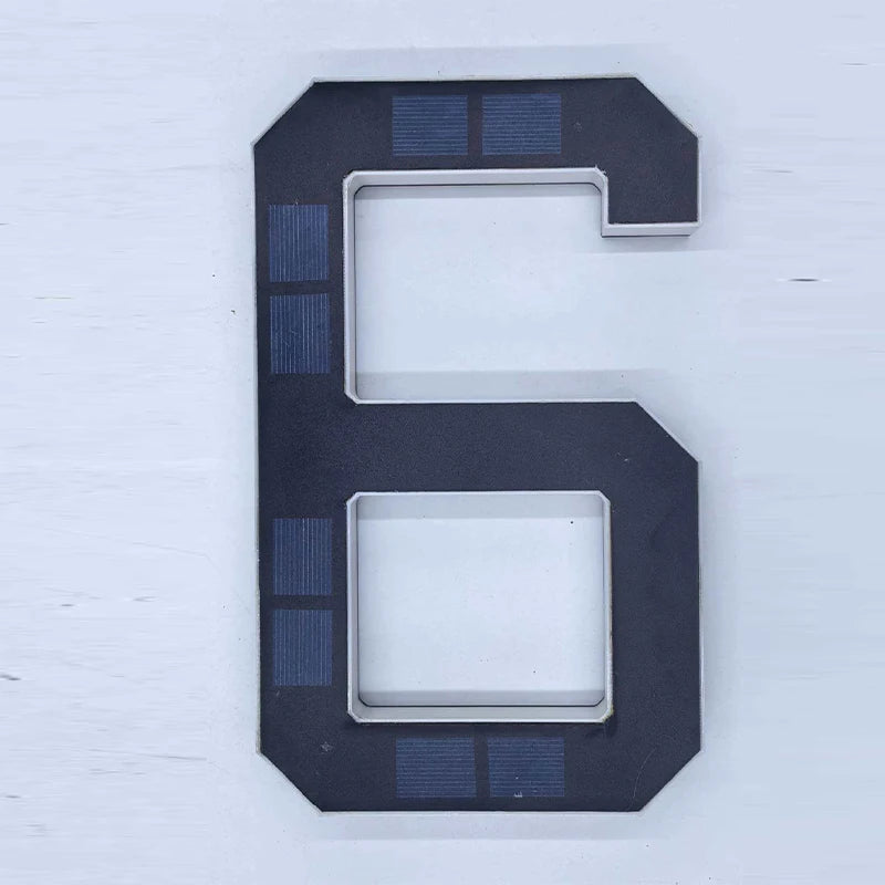 LED Solar House Number Light Waterproof Address Plate