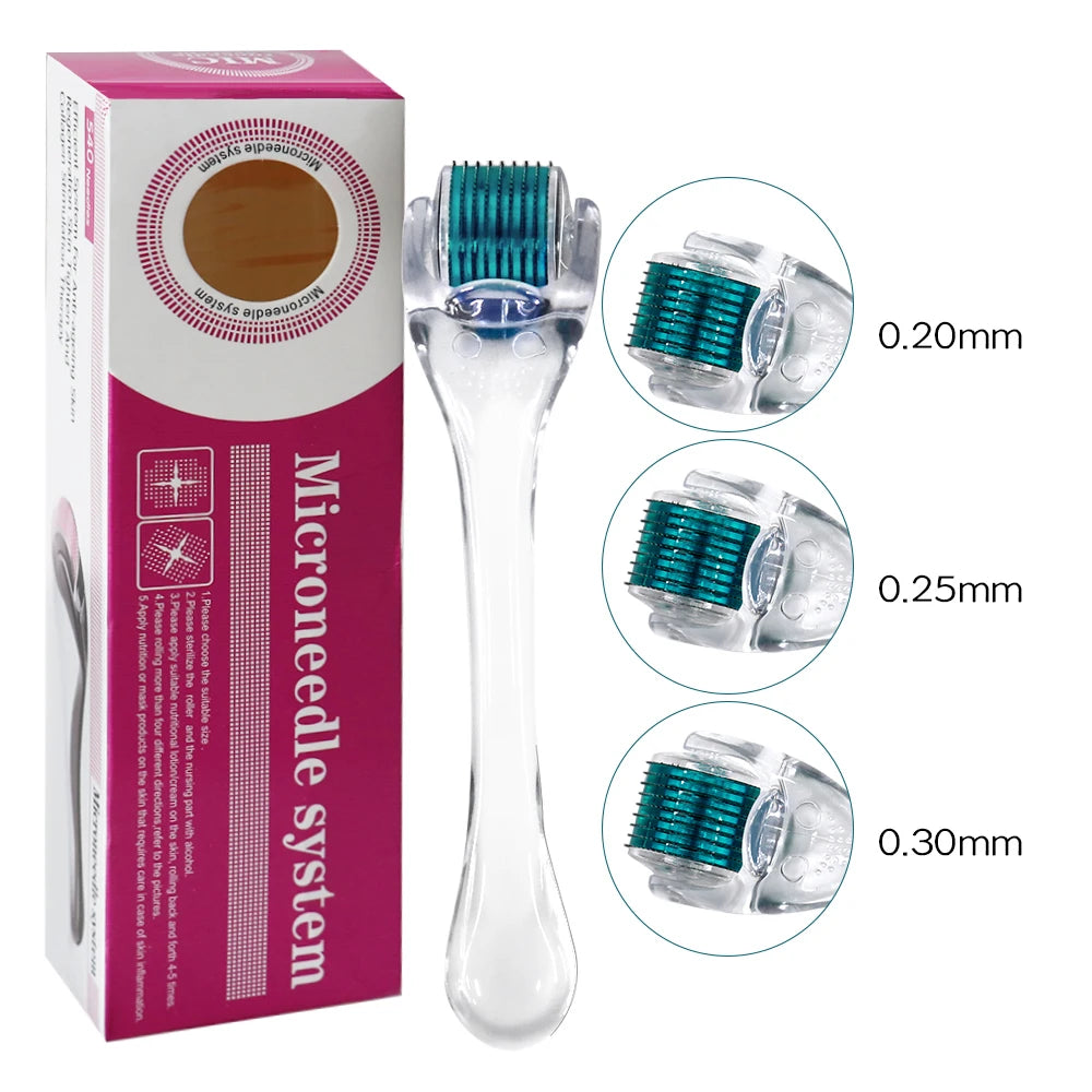 540 Titanium Face Roller For Beard Scalp Hair Growth