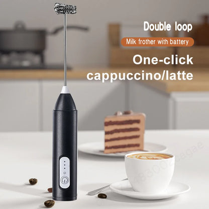 HOT  Electric Milk Frother + Egg Beater Wireless Type-C Charging